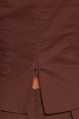 Chiaro Shell Top - Brown