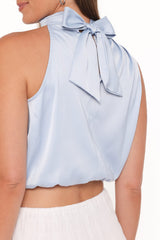 Cinzia One Shoulder Top - Blue