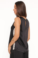Coleman Side Slit Top - Black