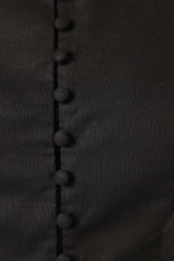 Daniella Linen Vest - Black