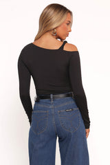 Darma Long Sleeve Top - Black