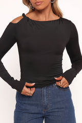 Darma Long Sleeve Top - Black