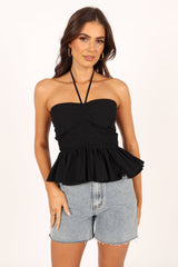 Dede Halter Top - Black