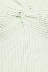 Demi Twist Detail Knit Top - Sage
