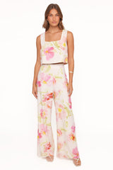 Devlin Top - Pink Garden Floral