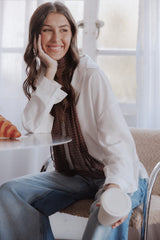 Edwards Shirt - White Stripe