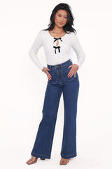 Elba Knit Top - White