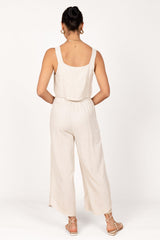 Eleanor Cropped Top - Beige