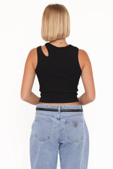 Elira Cut Out Tank - Black