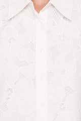 Fidelma Cropped Shirt - White