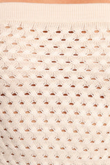 Fonte Strapless Knit Top - Cream