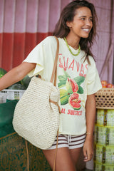Guavas Graphic Tee - Pale Yellow