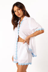 Harry Shirt - White Blue