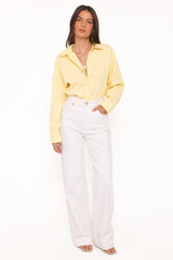 Inez Scallop Shirt - Yellow