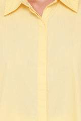 Inez Scallop Shirt - Yellow