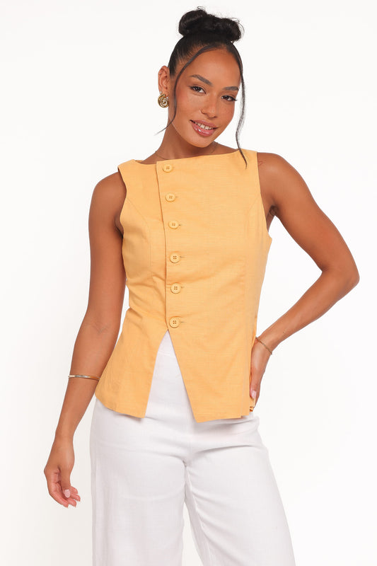 Kalyssa Asymmetrical Vest - Mango