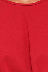 Kathy Tie Front Top - Red