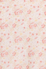 Kedra Tie Shoulder Top - Peach Ditsy Floral