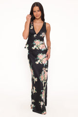 Kelso Top - Black Floral
