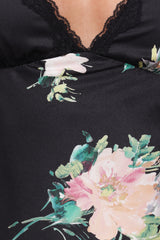 Kelso Top - Black Floral