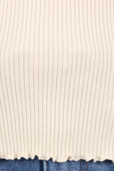 Kirsten Knit Top - Cream
