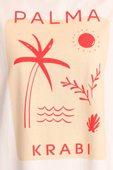 Krabi Beach Graphic Tee - White