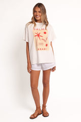 Krabi Beach Graphic Tee - White