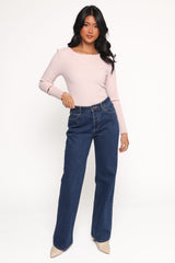 Kya Knit Top - Pink