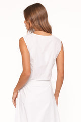 Kye Top - White Broderie