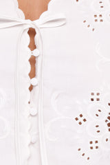 Kye Top - White Broderie