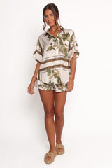 Lara Shirt - Olive Print