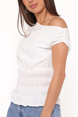 Lia Off Shoulder Top - Ivory