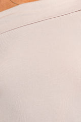 Liah Off Shoulder Knit Top - Grey