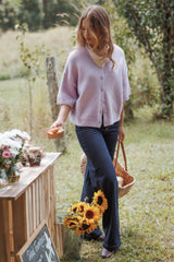 Lilith Knit Top - Lilac