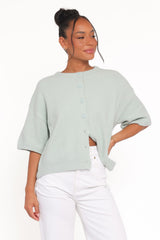 Lilith Knit Top - Sage