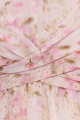 Limona Peplum Top - Blurred Pink Floral