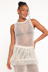 Lorna Knitted Top - Off White