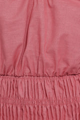 Lucilla Shirred Waist Top - petals Pink