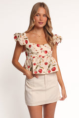 Lyric Ruffle Top - Mon Cheri