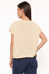Mariana Knit Vest - Lemon