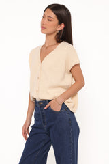 Mariana Knit Vest - Lemon