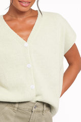 Mariana Knit Vest - Sage
