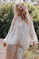 Marni Top - White Multi Floral