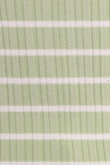 Milla Knit Top - Sage Stripe