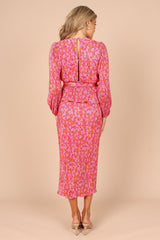 Minelli Pleat Top - Hot Pink