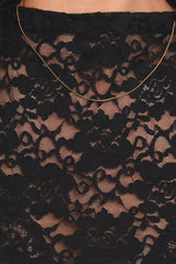 Nissa Lace Top - Black