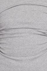 Nissa Long Sleeve Top - Heather Grey