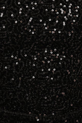 Nissa Sequin Top - Black