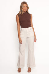 Nissa Top - Chocolate Brown