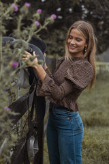 Nora Long Sleeve Top - Check